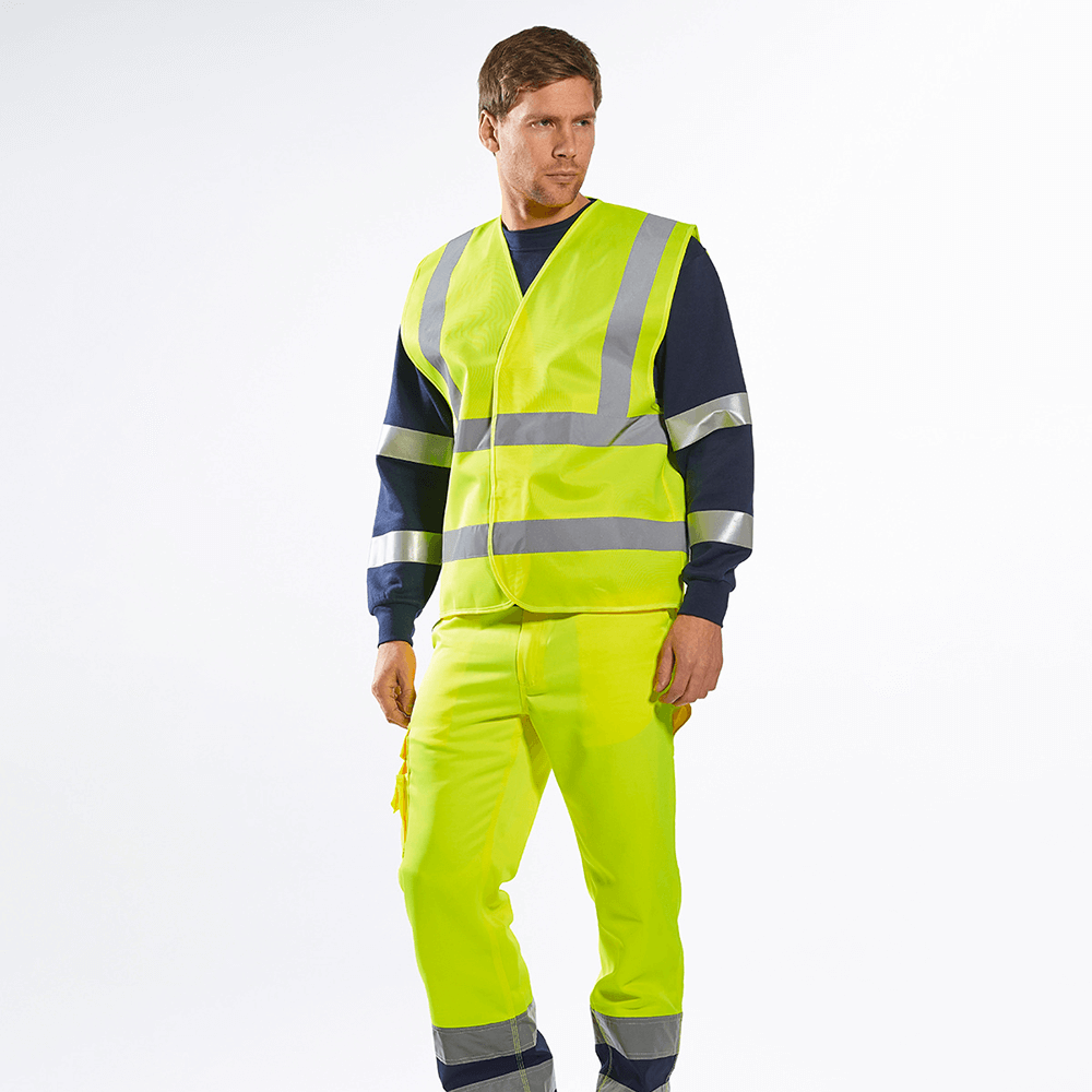 Portwest Hi-Vis Two-Band-And-Brace Vest (C470) - Image 3