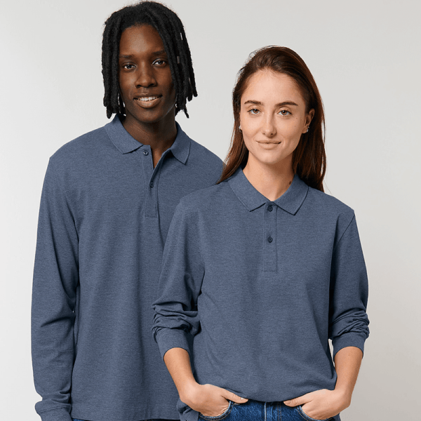 Stanley/Stella Prepster Long Sleeve Unisex Polo Shirt