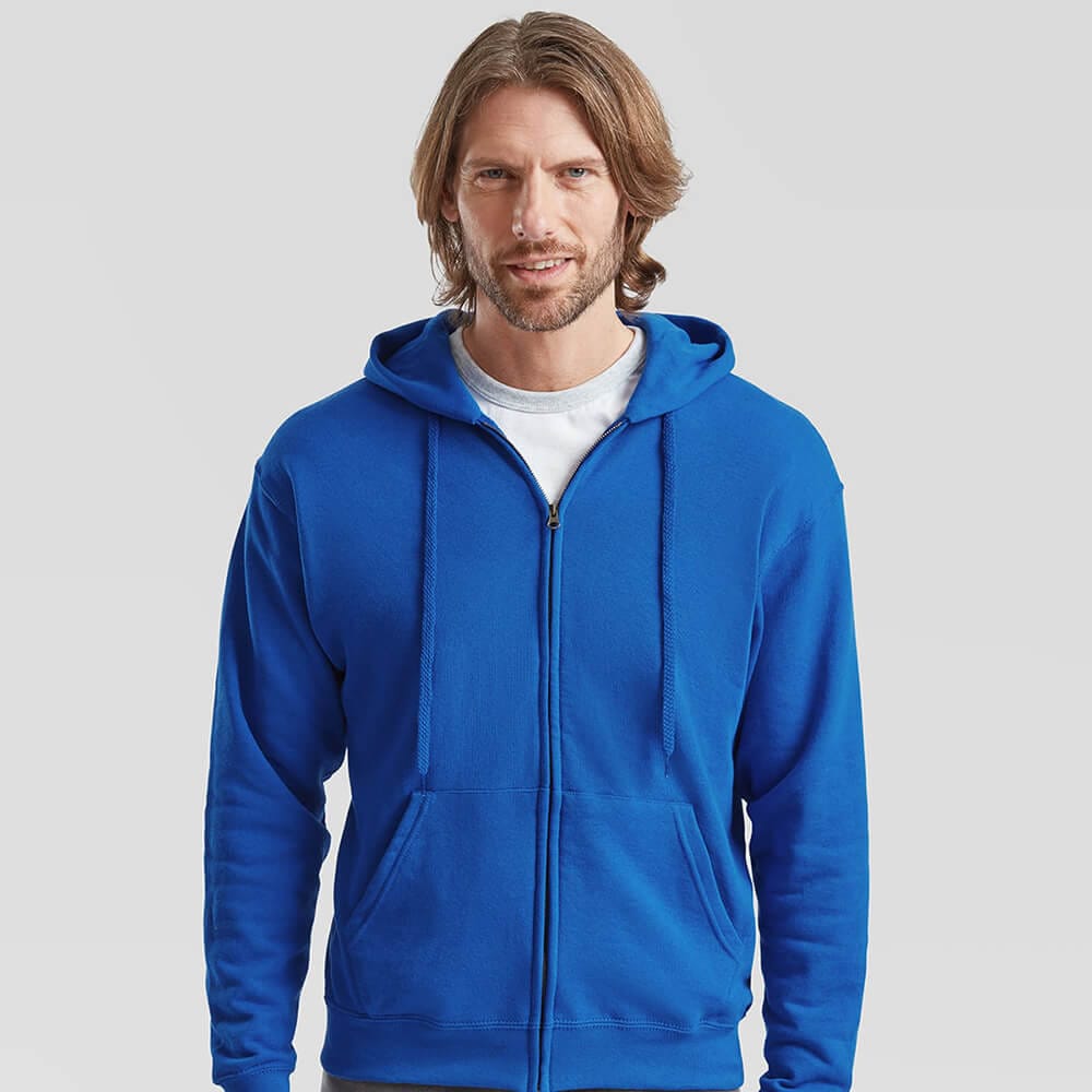 Fruit of The Loom Classic 80/20 Hooded Sweatshirt Jacket - Image 4