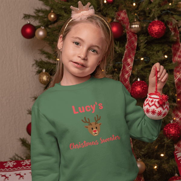 Personalised Kids Christmas Jumper